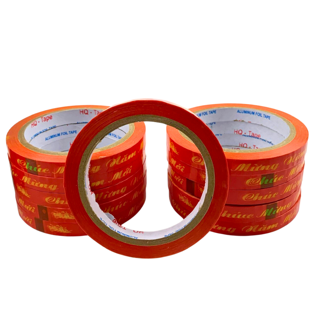 Lốc 24 cuộn băng keo chúc mừng năm mới