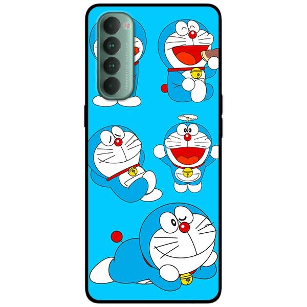 Ốp lưng dành cho Oppo Reno 4 Pro mẫu Mèo Do Ra Mon