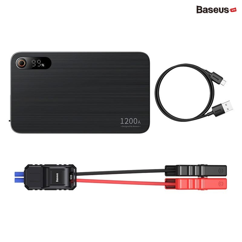 Bộ Kích Bình Cho Ô TÔ Baseus Super Energy Pro+ Car Jump Starter 1200A 12000mAh 12V For 2.5L-8.0L Auto Car - Hàng chính hãng