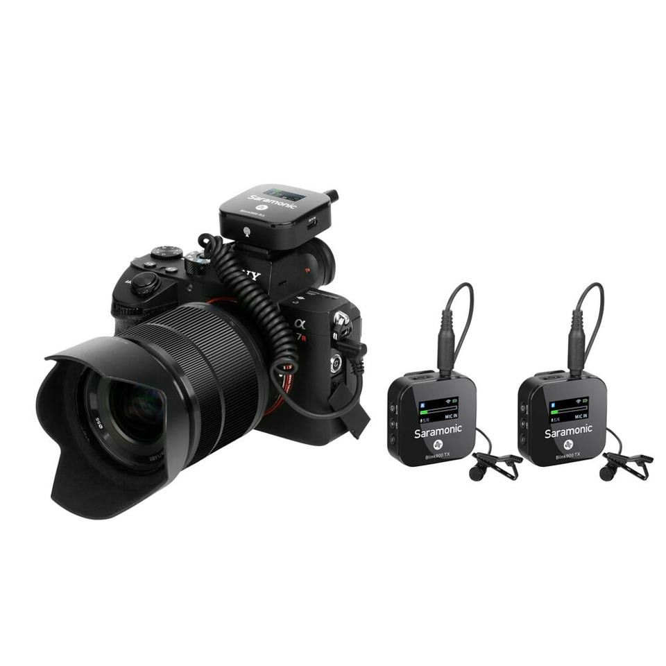 Micro thu âm không dây Saramonic Blink 900 B2 ( RX+2TX ) | Hàng Chính Hãng