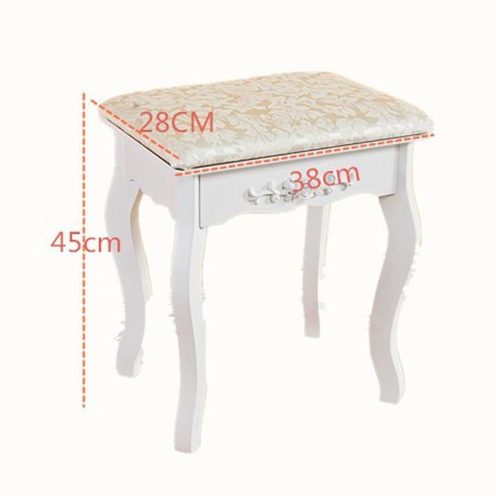 RE0120 Ghế trang điểm - Ghế trang điểm gỗ dày 30x40cm