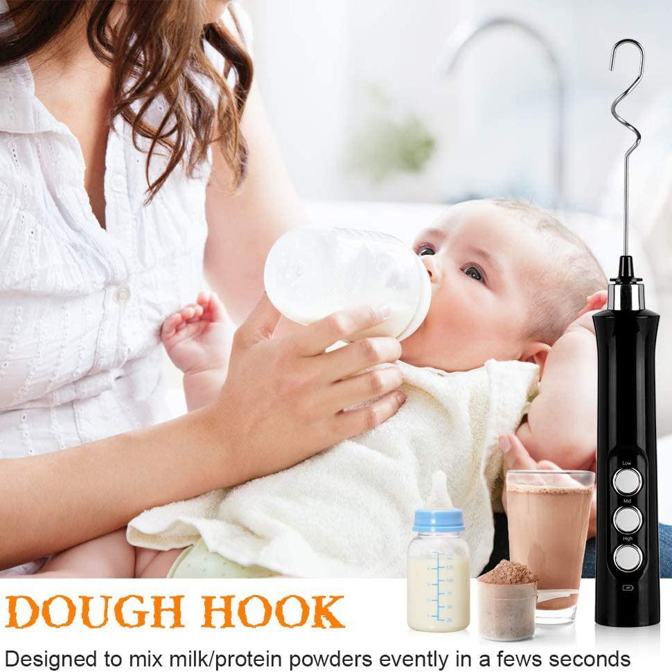 Di Động Không Dây Bọt Sữa Sữa Cà Phê Sữa Khuấy Dính Nấu Tạo Bọt Trứng Điện Bọt Sữa