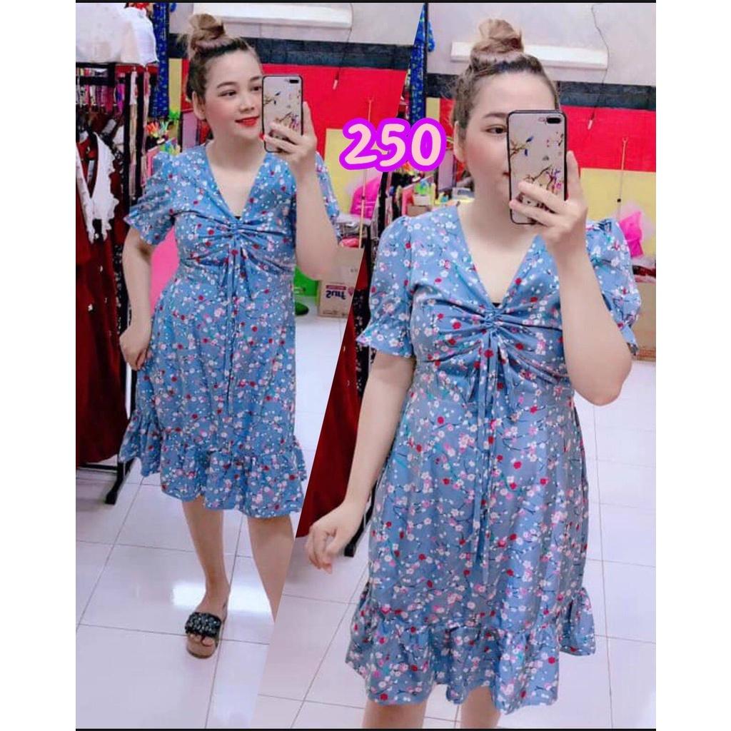 ĐẦM BIGSIZE RÚT DÂY NGỰC HOA NHÍ