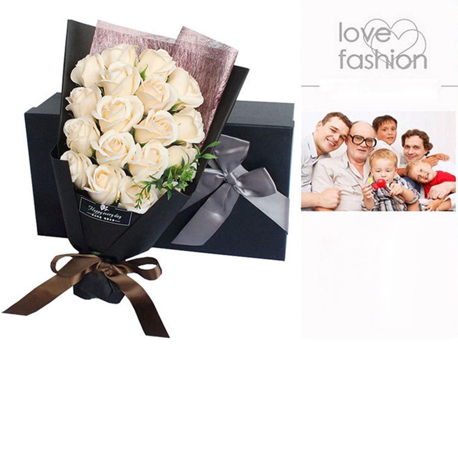 Hộp quà tặng Hoa hồng thơm nhân tạo 18 bông