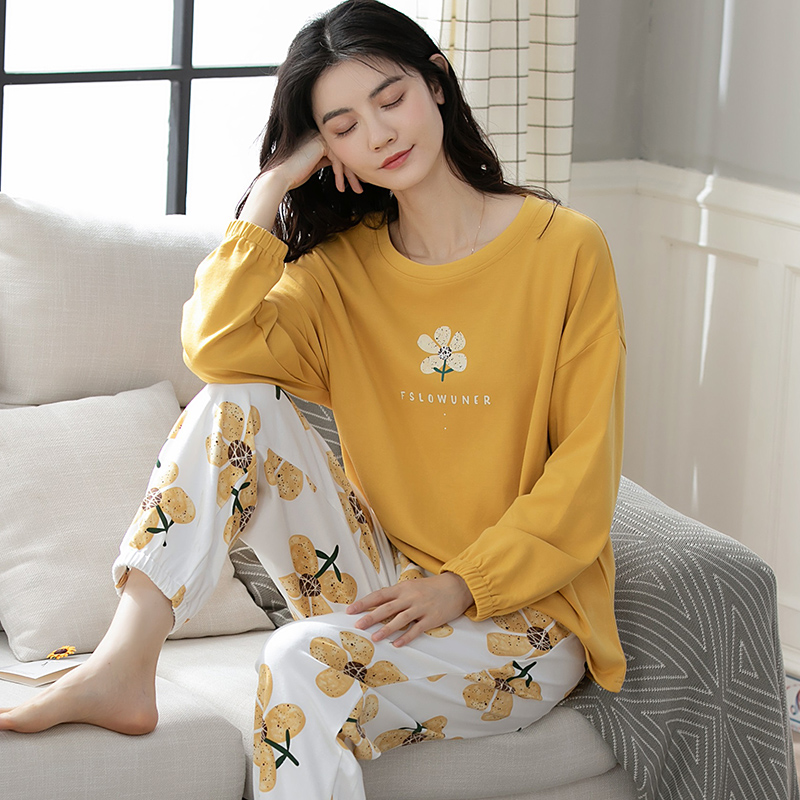 Đồ mặc nhà thu đông cotton dày dặn  cực xinh 8640