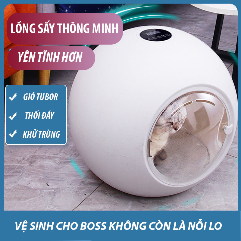 Lồng Sấy Mèo Sấy Lông Chó Yoose Cao Cấp Sấy Tự Động Chống Ồn Khử Khuẩn Hiệu Quả