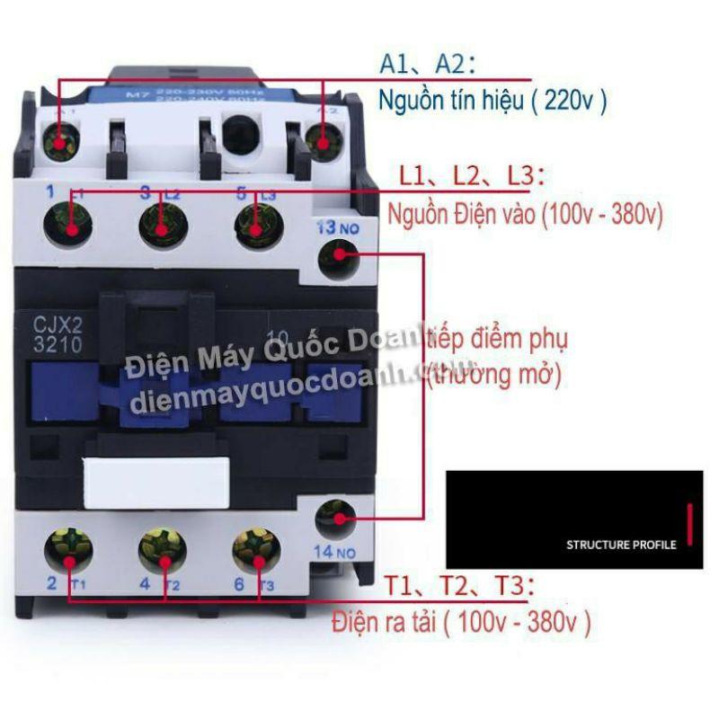 Khởi động từ 3 pha 32A CJX2 3210