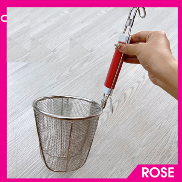 Dụng cụ Sóc phở , trần bún lưới cán đỏ dài cao cấp