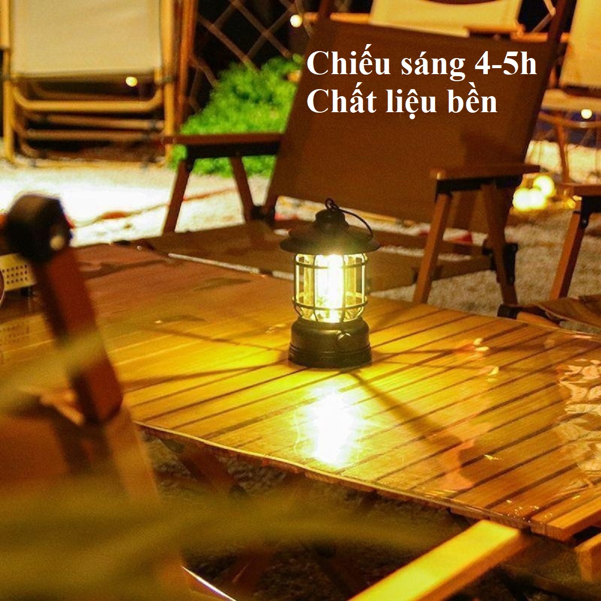 Đèn Tích Điện, Đèn Cắm Trại, Đèn Dã Ngoại Du Lịch Sạc USB Tiện Lợi