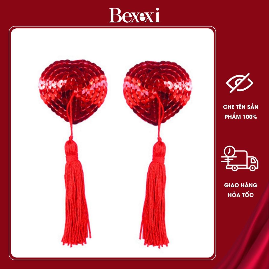 Miếng Dán Ngực Trái Tim Tua Rua - P1006