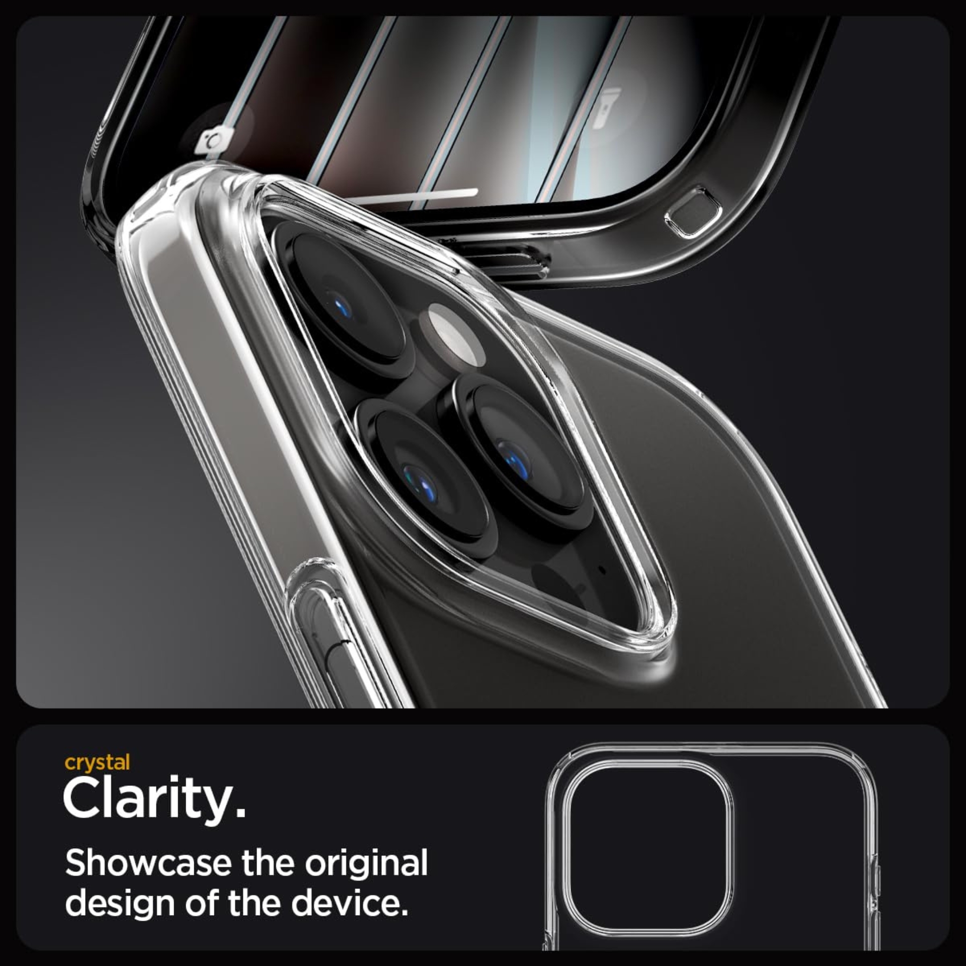 Ốp Lưng Spigen Dành Cho iPhone 15 Pro Max / iPhone 15 Pro / iPhone 15 Plus / iPhone 15, SPIGEN LIQUID CRYSTAL CLEAR - HÀNG CHÍNH HÃNG