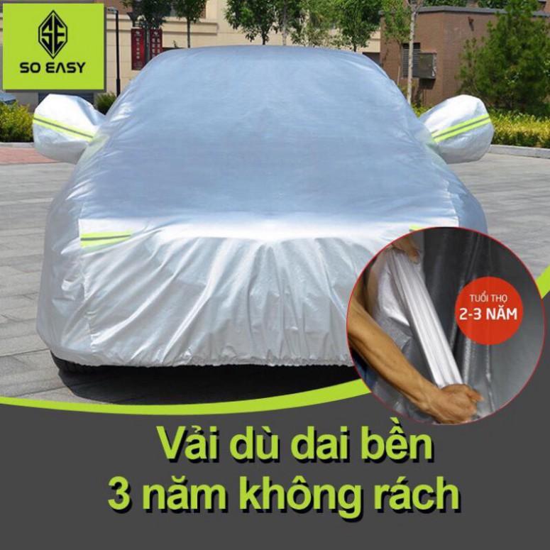 Bạt Phủ Ô Tô Tráng Nhôm Cách Nhiệt Cao Cấp Chống Nắng Mưa Bụi Cho Nhiều Dòng Xe