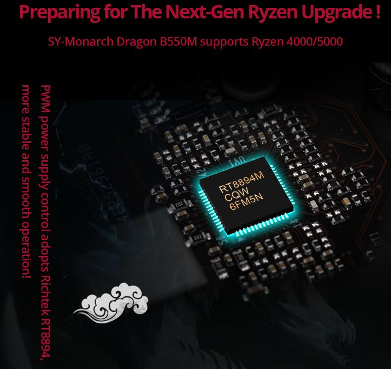 Soyo AMD B550M với AMD Ryzen 5 5600 CPU bo mạch chủ SET 6 Core 12 Chủ đề PCIe4.0 cho máy tính để bàn gaming bo mạch chủ game combo