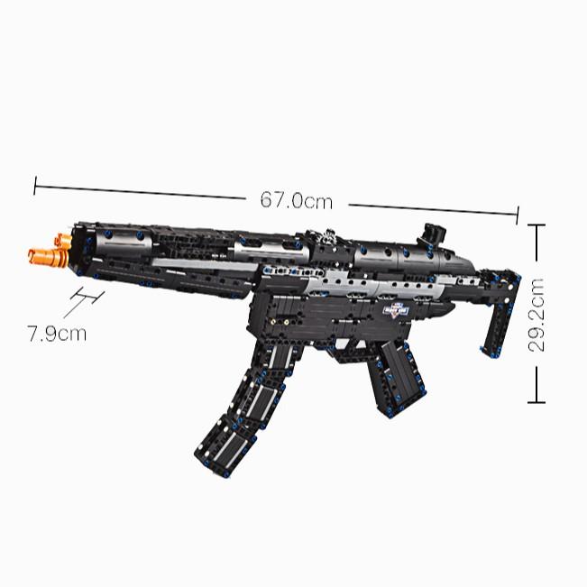 Đồ Chơi Lắp Ráp Kiểu Lego Mô Hình Súng MP5 PUBG 617 Mảnh Ghép