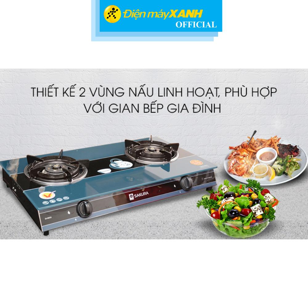 Bếp gas đôi Sakura SA-692SG - Hàng Chính Hãng