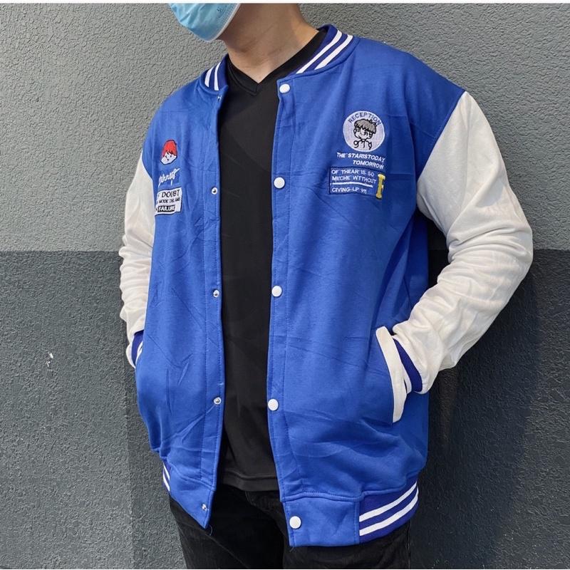 Áo khoác bomber thêu hình unisex cho cả nam & nữ