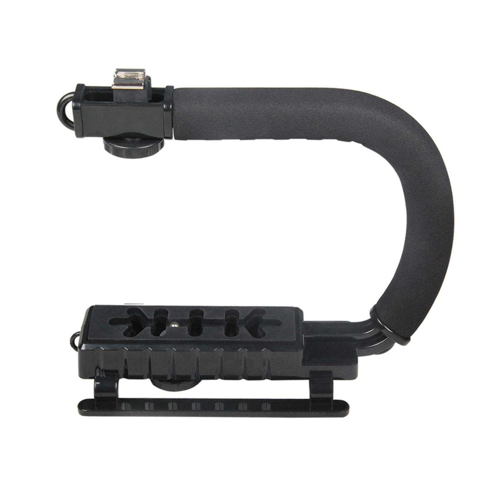 Bộ ổn định Gimbal C-Shape cầm tay cho máy ảnh DSLR với hỗ trợ gắn đèn flash