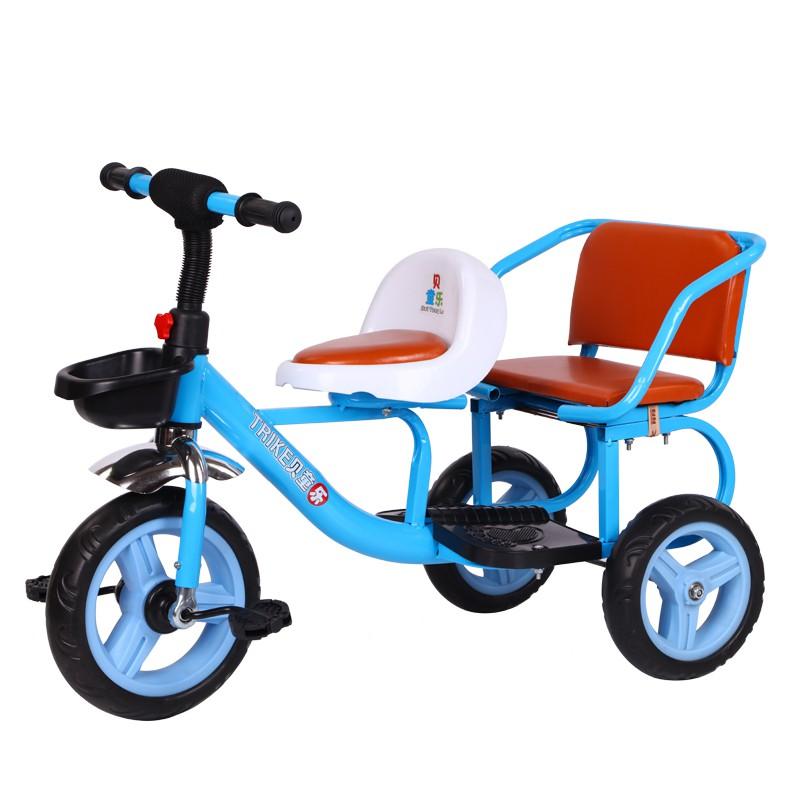 Xe đạp xích lô, xe đạp đôi 2 chỗ ngồi dánh cho bé 2 - 6 tuổi