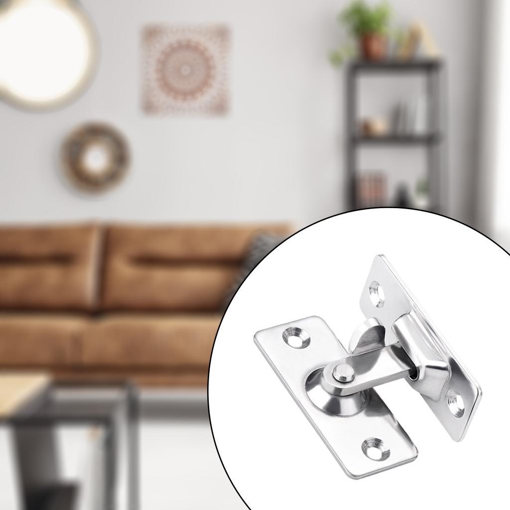5X 90 Degree Right Angle Door Lock Buckle Door Lock Bolt,Stainless Steel Gate