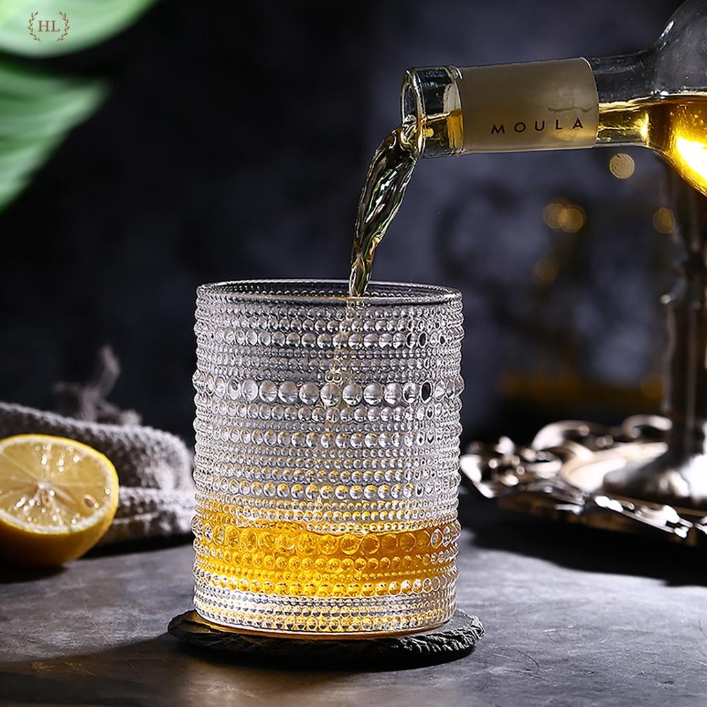 BỘ 6 LY TT CHUYÊN DỤNG CHO COCKTAIL 400ML | CỐC THỦY TINH HỌA TIẾT NỔI CAO CẤP | Ly 400ml dáng trụ Decor 2022