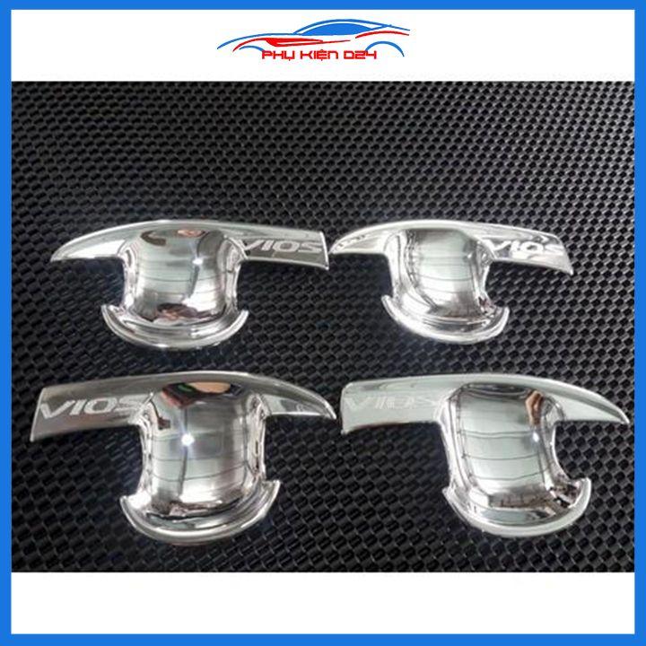 Ốp tay hõm mạ crom Vios 2008-2009-2010-2011-2012-2013 sáng bóng chống trầy bảo vệ cửa xe ô tô