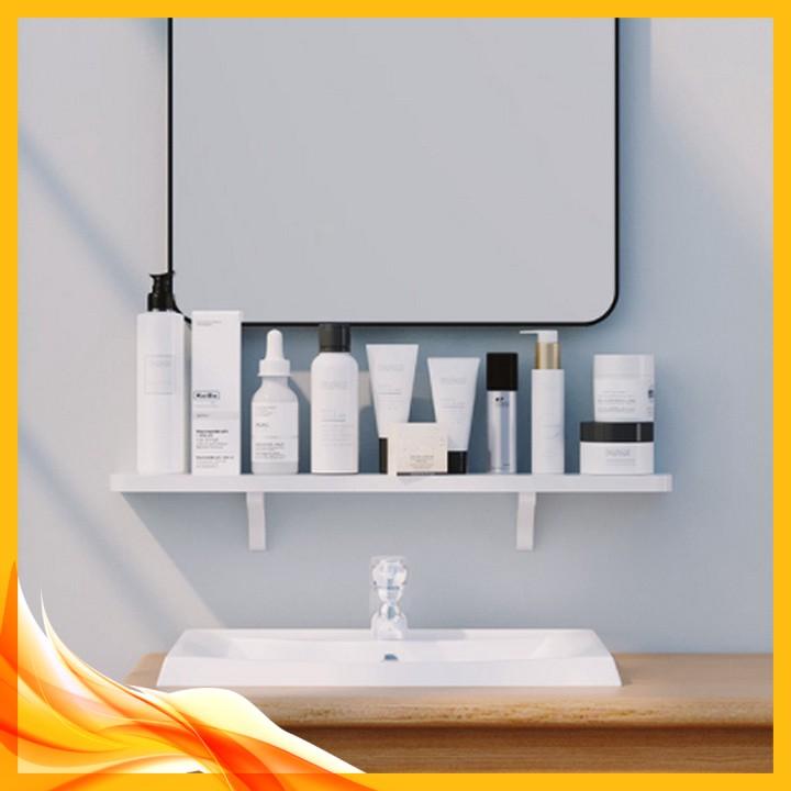 ️ Kệ đồ nhà tắm tiết kiệm không gian, kệ để đồ Lavabo HIPS Laminate Decor DIY White