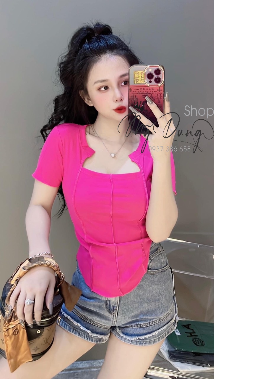 AI MUỐN TÔN DÁNG, TÔN DA MÀ ĐƠN GIÃN THÌ HỐT NGAY E ÁO THUN BODY CỔ CÁCH ĐIỆU , NHẤN EO, CHẤT THUN 100% COTTON , HÀNG NHẬP LOẠI 1