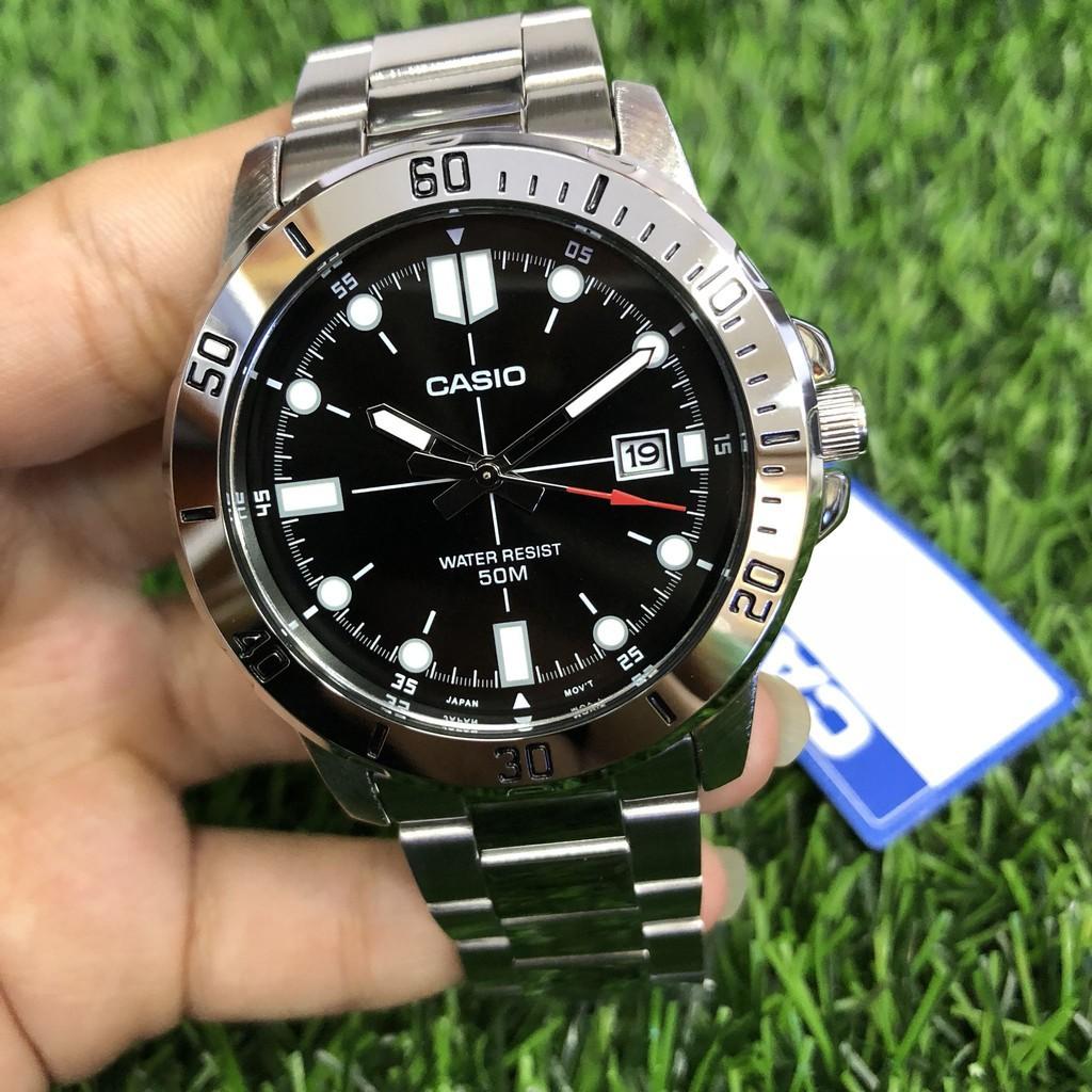 Đồng Hồ Nam Dây Thép Không Gỉ Casio MTP-VD01D-1EVUDF