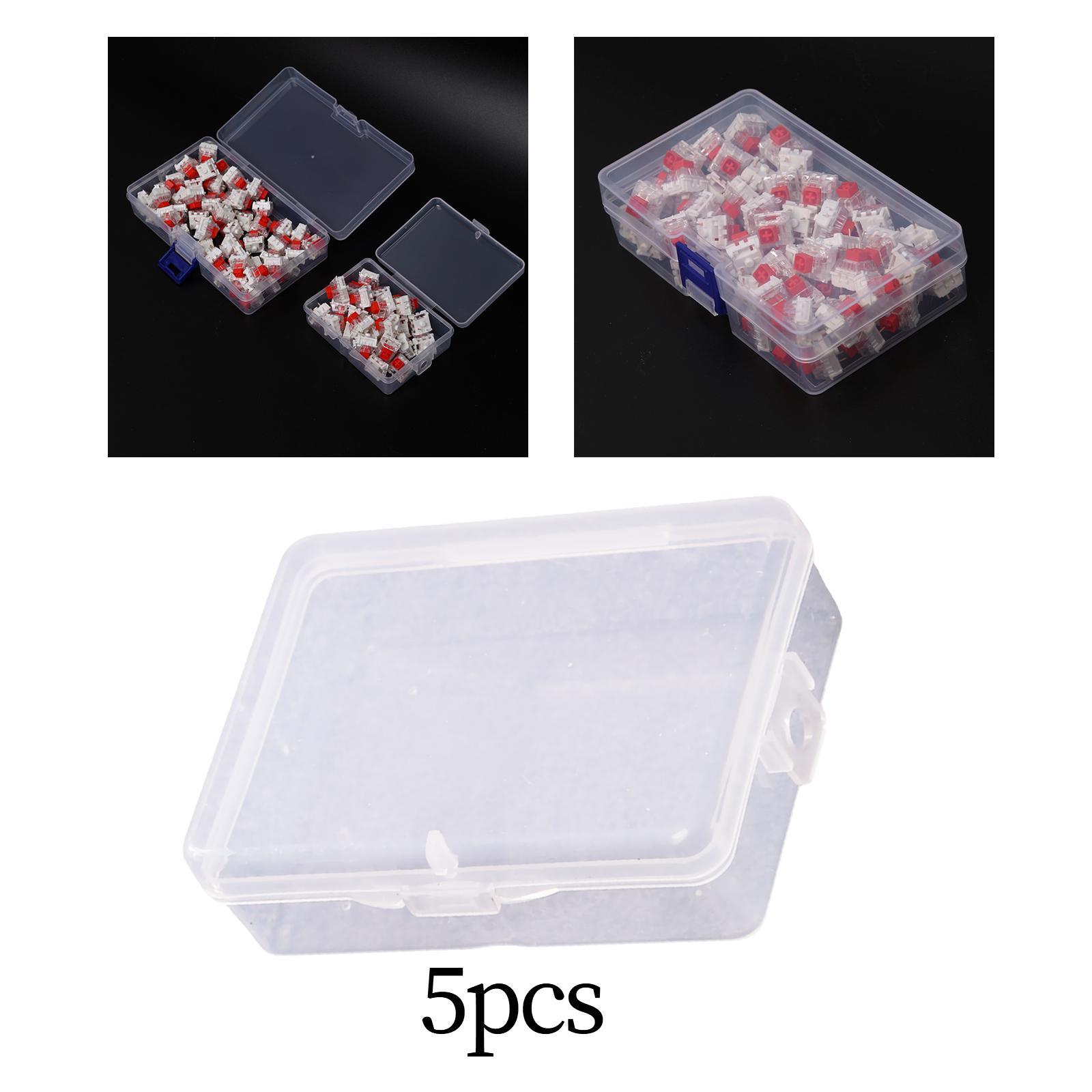 5Pcs Mechanical Keyboard Switch Storage Box Stackable for Keyboard DIY