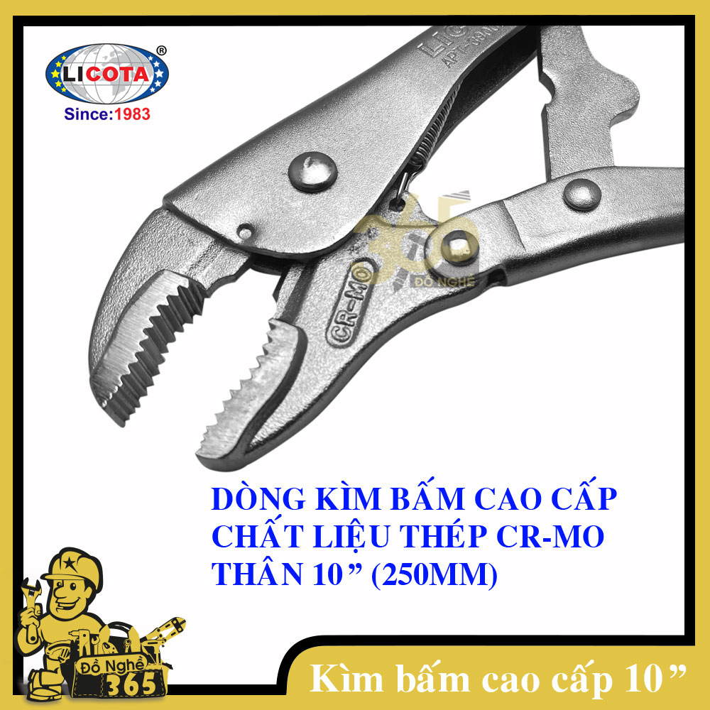 Kìm bấm chết xi trắng Cao cấp LICOTA 10&quot; (250mm)