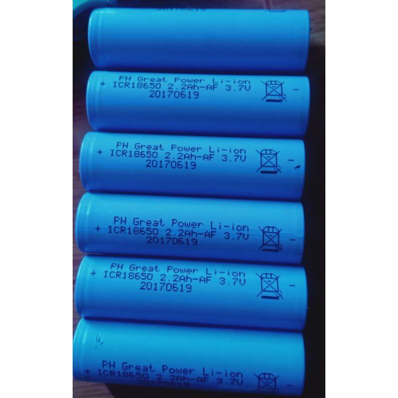 Pin 18650 như hình 2400 mah chuẩn dung lượng