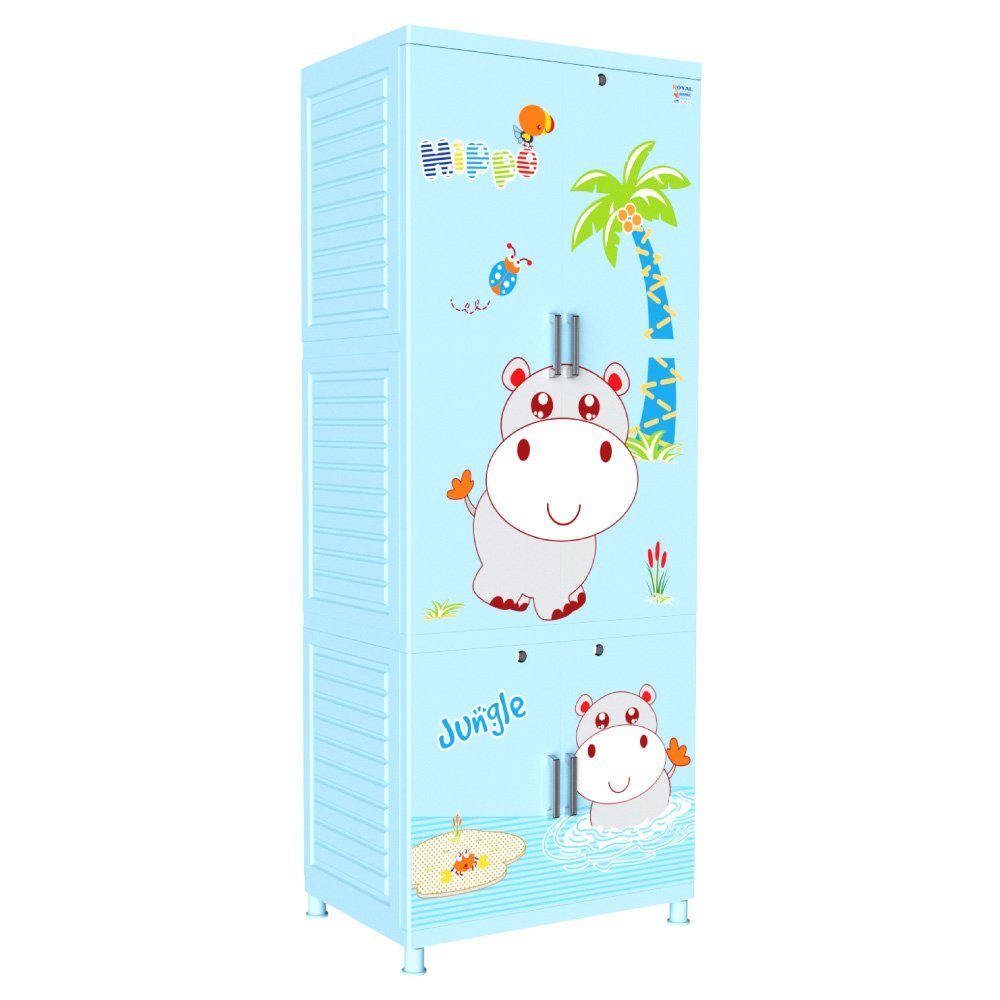 [Chính hãng Qui Phúc] Tủ nhựa treo quần áo ROYAL 2 tầng, 100% nhựa chính phẩm, an toàn cho bé
