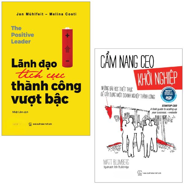 Combo Sách Cẩm Nang CEO Khởi Nghiệp + Lãnh Đạo Tích Cực - Thành Công Vượt Bậc - Jan Mühlfeit, Melina Costi, Matt Blumberg