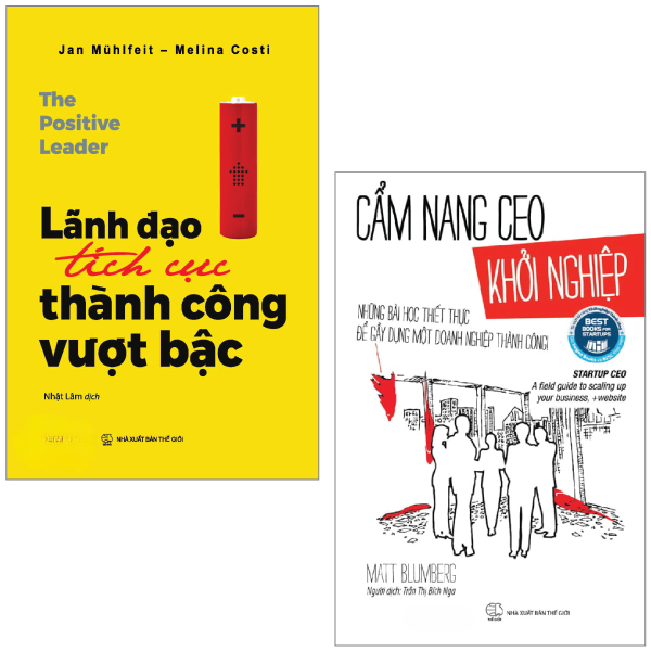 Combo Sách Cẩm Nang CEO Khởi Nghiệp + Lãnh Đạo Tích Cực - Thành Công Vượt Bậc (Bộ 2 Cuốn) - Jan Mühlfeit, Melina Costi, Matt Blumberg