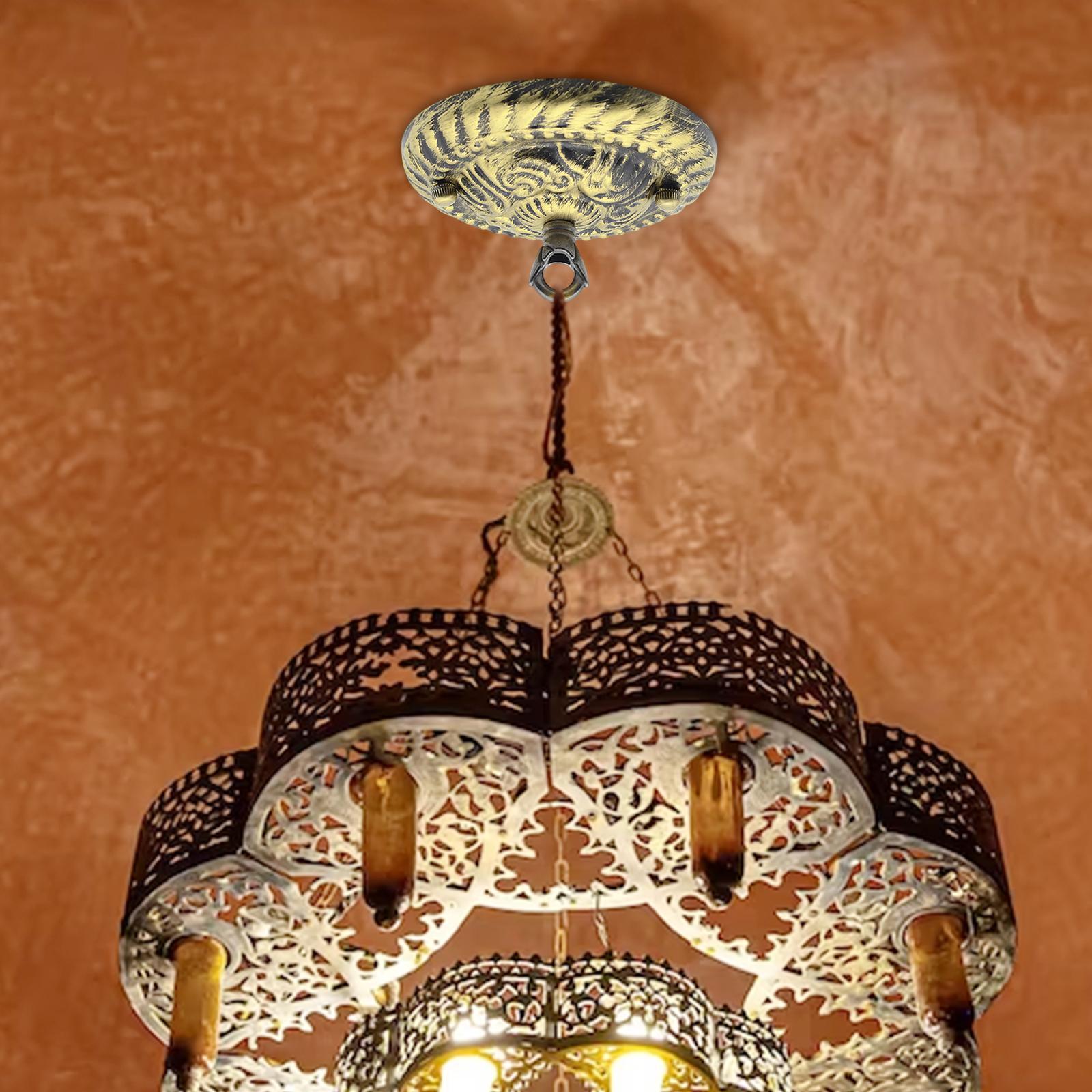 Ceiling Canopy with Hook Accessory Durable Ceiling Light Plate Lamp Base