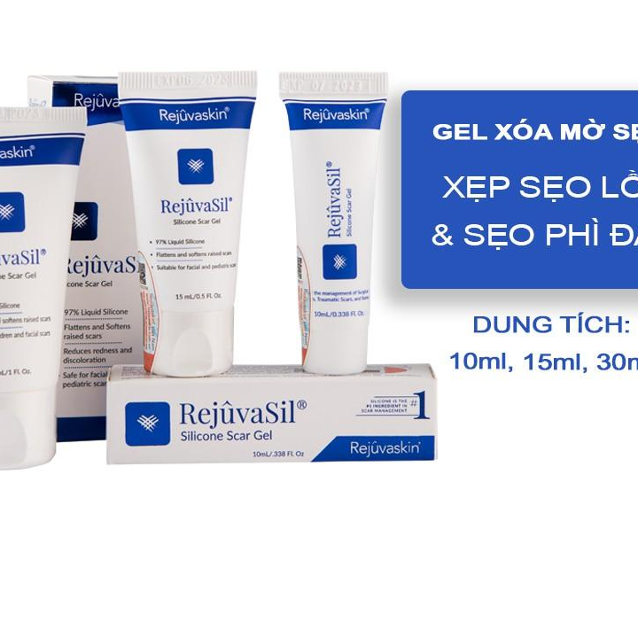 Gel ngăn ngừa sẹo lồi Rejuvaskin Rejuvasil