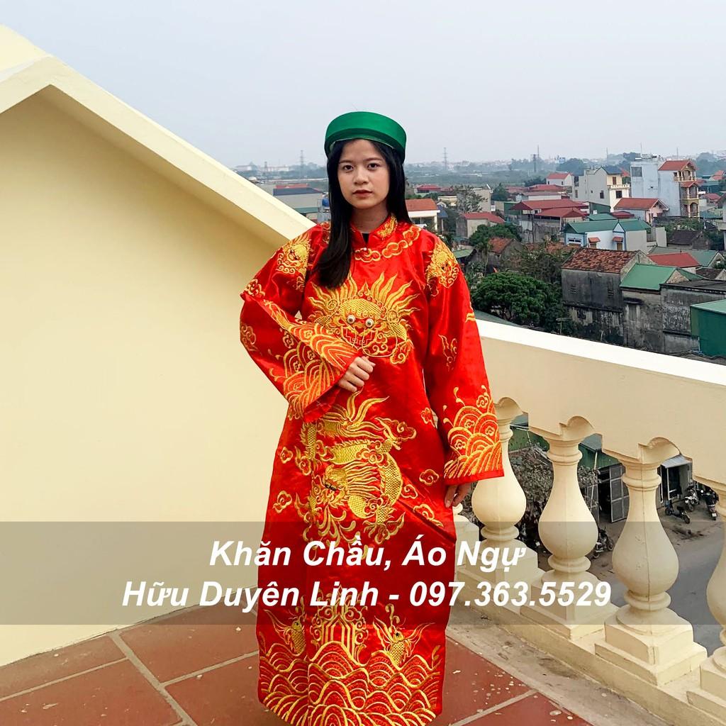 Áo hầu đồng Ngũ Vị Tôn Quan, trang phục hầu Ngũ Vị Quan Lớn - 5 vị đại quan trong hệ thống Tứ Phủ Công Đồng free size phù hợp cao 150-170cm