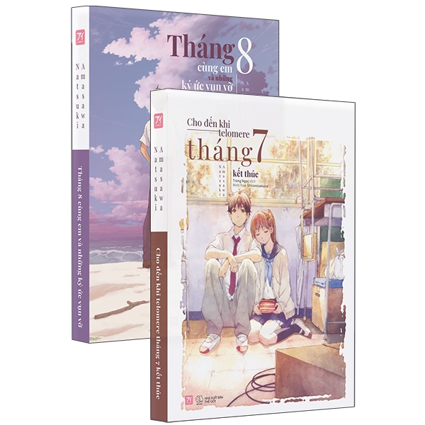 Sách AZ - Combo Cho Đến Khi Telomere Tháng 7 Kết Thúc + Tháng 8 Cùng Em Và Những Ký Ức Vụn Vỡ