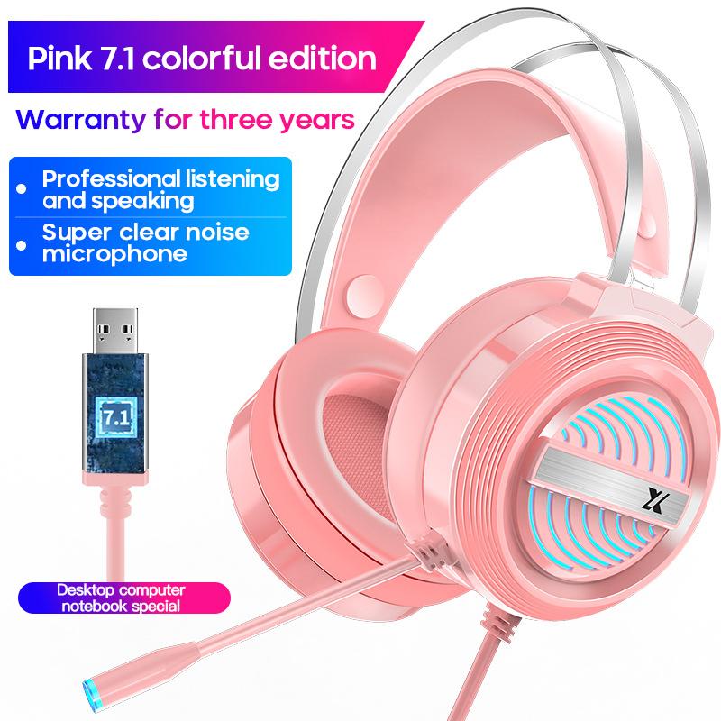 Nghề Nghiệp Tai Nghe Chuyên Game Có Mic Bass Sâu Trò Chơi Tai Nghe Có Micro Cho Máy Tính Game Thủ 7.1 USB Kênh Âm Thanh Vòm
