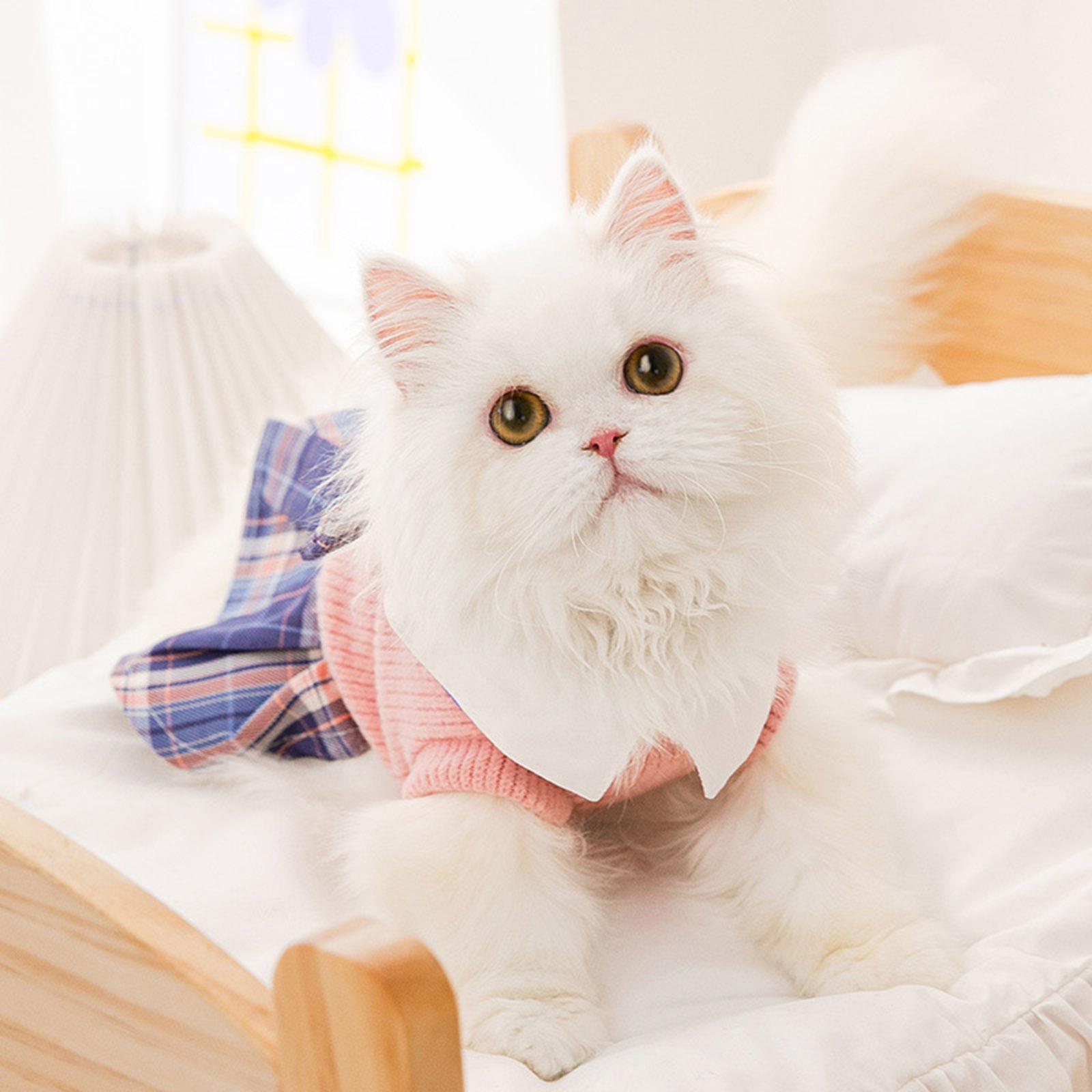 Dress Bowknot Pullover for Small Dogs and Cats Pets Costume