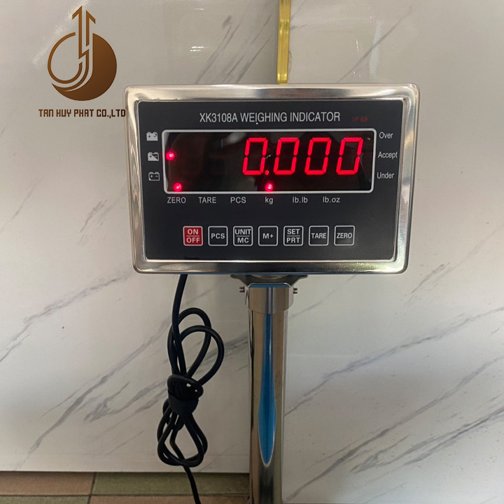 Cân Bàn Điện Tử XK3108A - Mặt Bàn Cân 300x400MM - Đầu Chống Nước