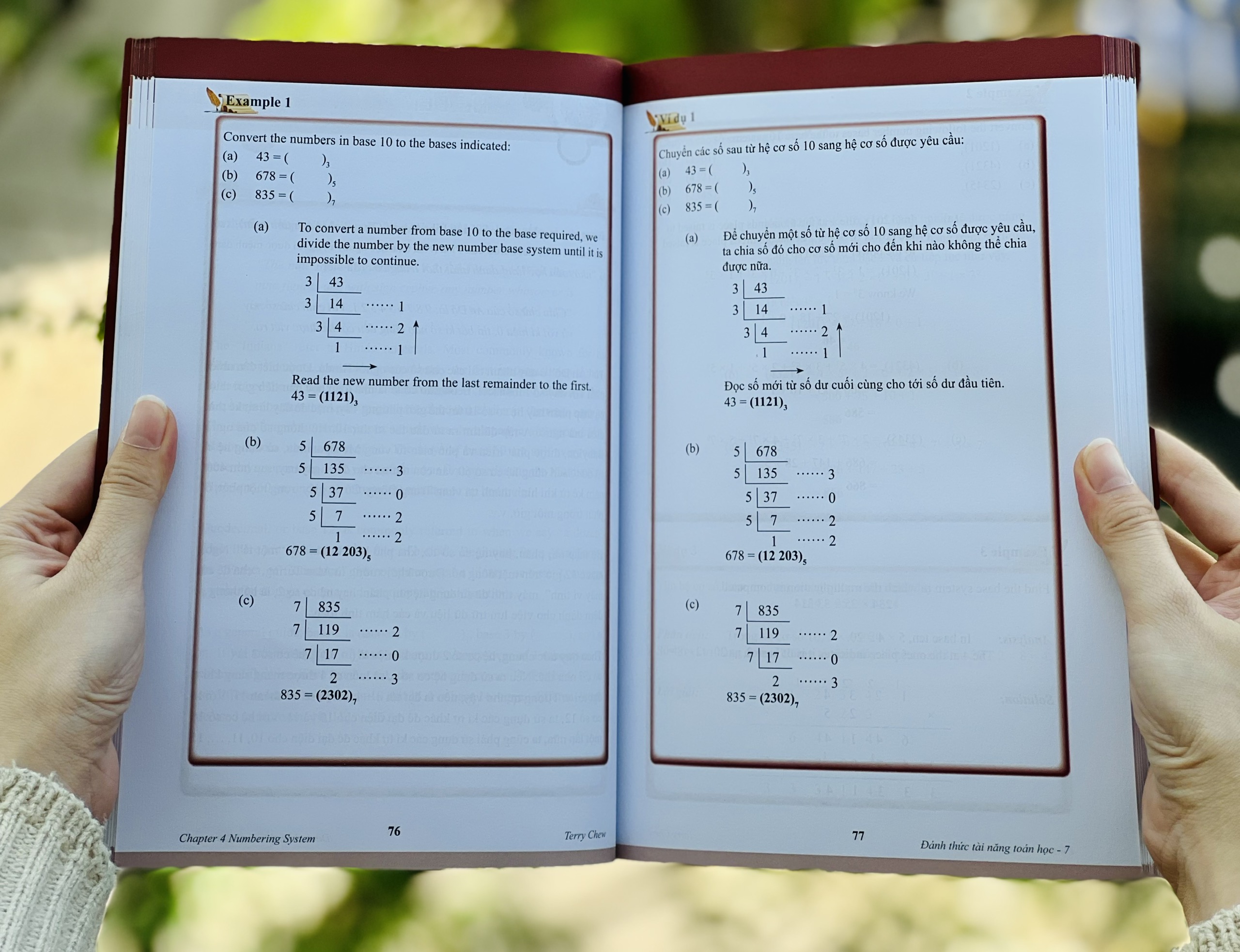 Combo sách Sổ tay bài tập toán, toán học, Đánh thức tài năng toán học 4, 5, 6, 7 ( bộ 6 cuốn )- Á Châu books, in màu