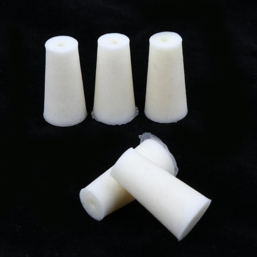 10 Pieces Silicone Rubber Stopper Plug Bung Caps for Flask Test Tubes