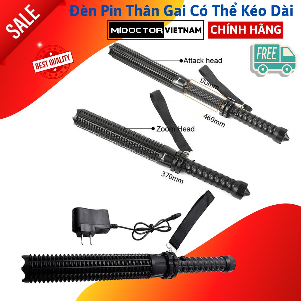 Đèn Pin Thân Gai Có Thể Kéo Dài Tới 46cm - Hãng miDoctor