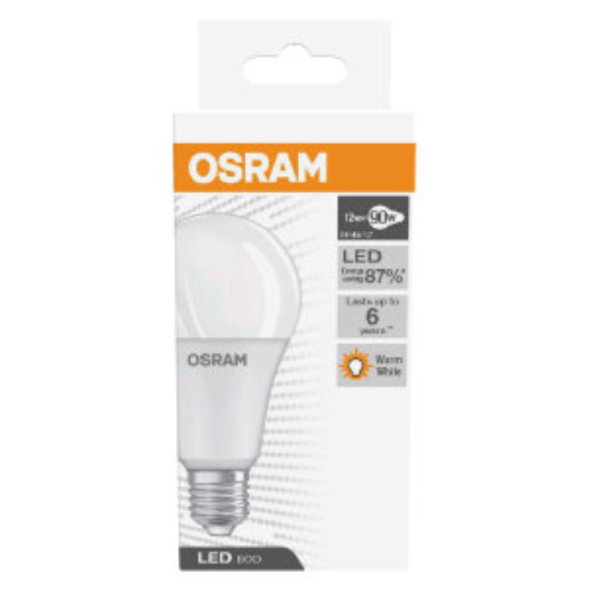 Bóng đèn LED Bulb E27 ECO CLASSIC A 12W OSRAM - Ánh sáng Vàng (3000K)