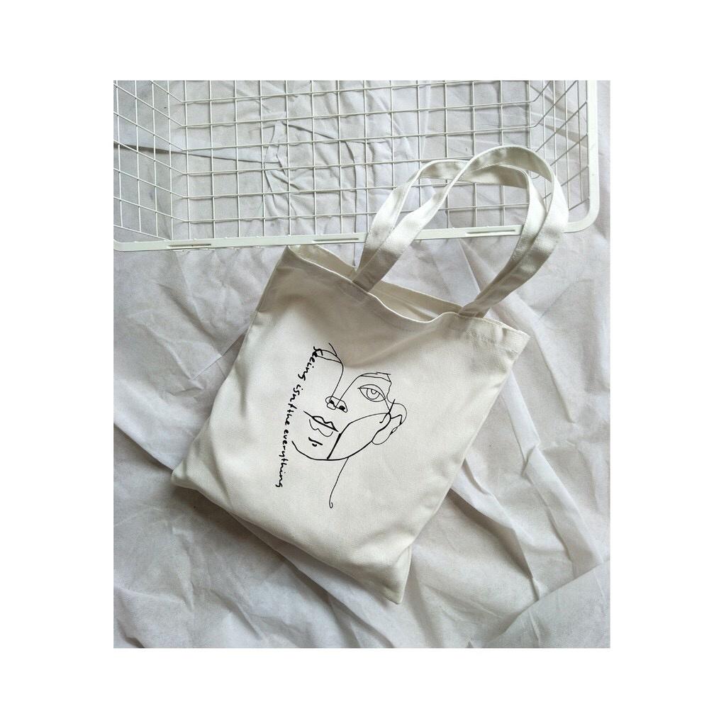 TÚI TOTE VẢI VINTAGE TÚI TOTE ULZZANG HENRIMATISEE