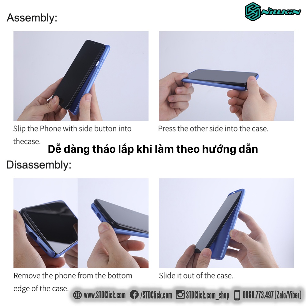 ỐP LƯNG DÀNH CHO ĐIỆN THOẠI XIAOMI REDMI NOTE 11S NILLKIN NHỰA CỨNG SẦN