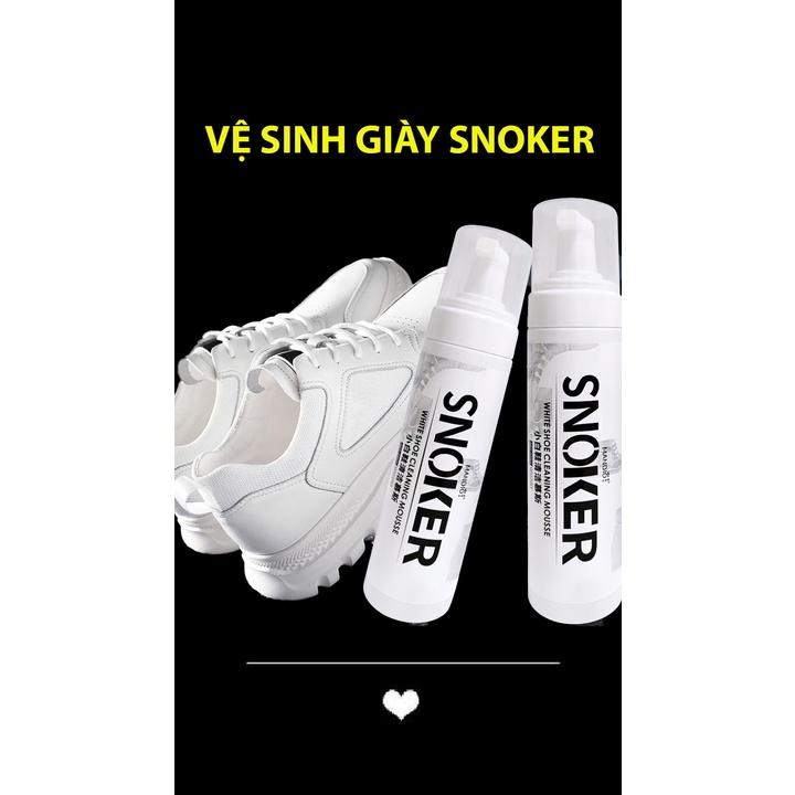 Chai xịt  bọt vệ sinh giày sneaker kèm đầu chải - làm sạch mọi vết bẩn