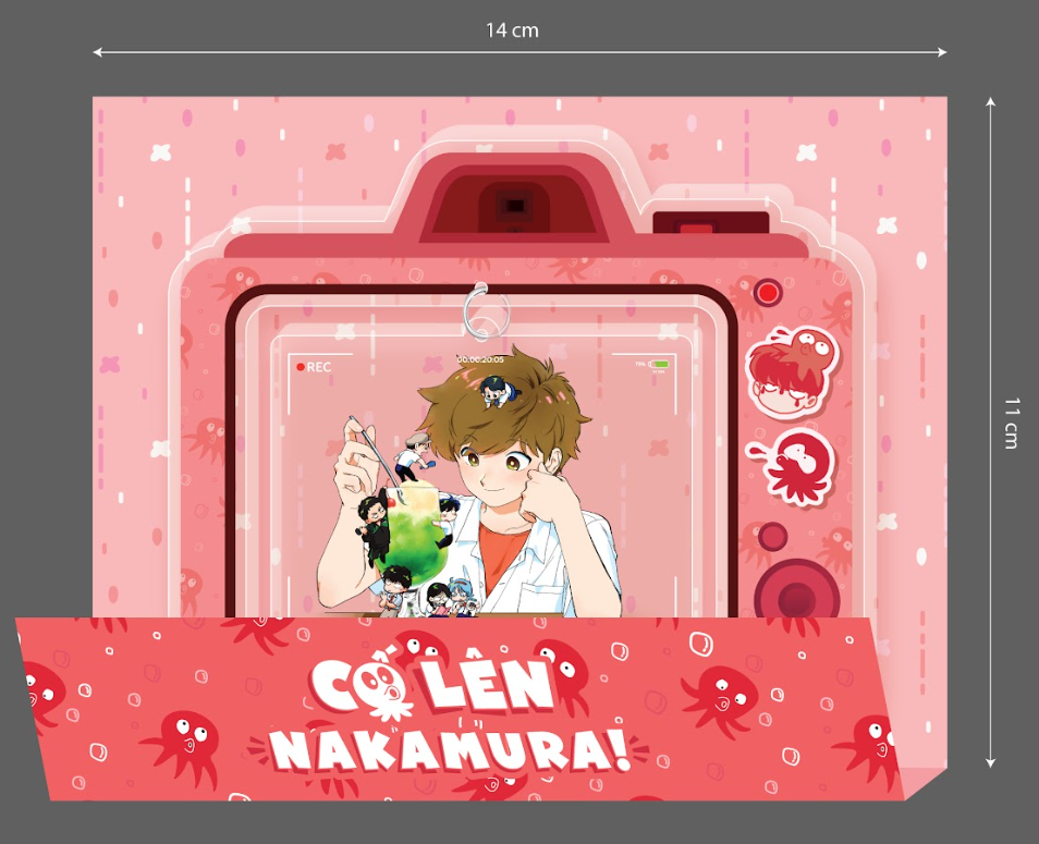 Sách - Bộ Manga - Cố Lên Nakamura - Tập 1 + Tập 2 (Bộ 2 Tập) - Bản Sưu Tầm - Tặng Kèm Set 5 Card Nhân Vật Kèm Obi + Set 2 Clearcard + Set 4 Postcard + Sticker + Standee Acrylic + Phong Bì Đựng Quà