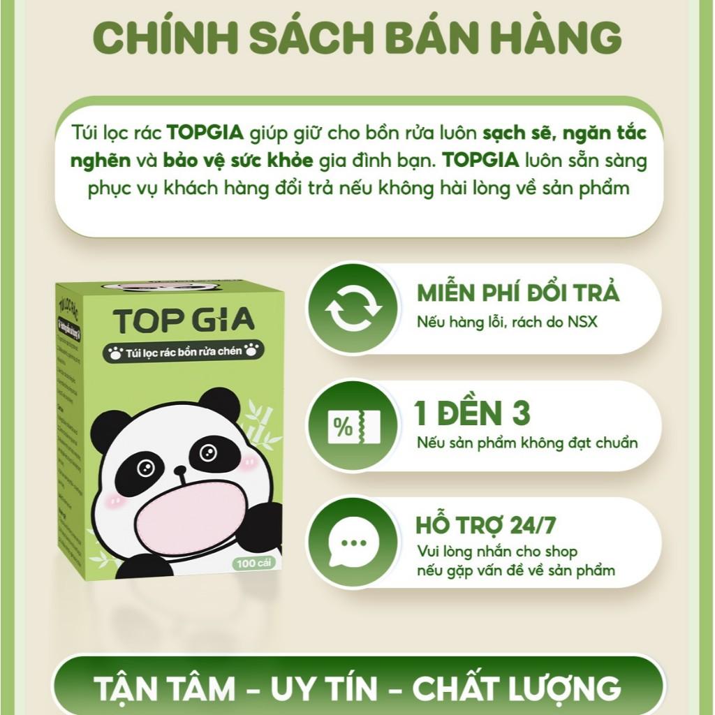 100 túi lọc rác bồn rửa chén TOPGIA, giỏ lưới tiện lợi, giữ cho chậu rửa luôn sạch sẽ